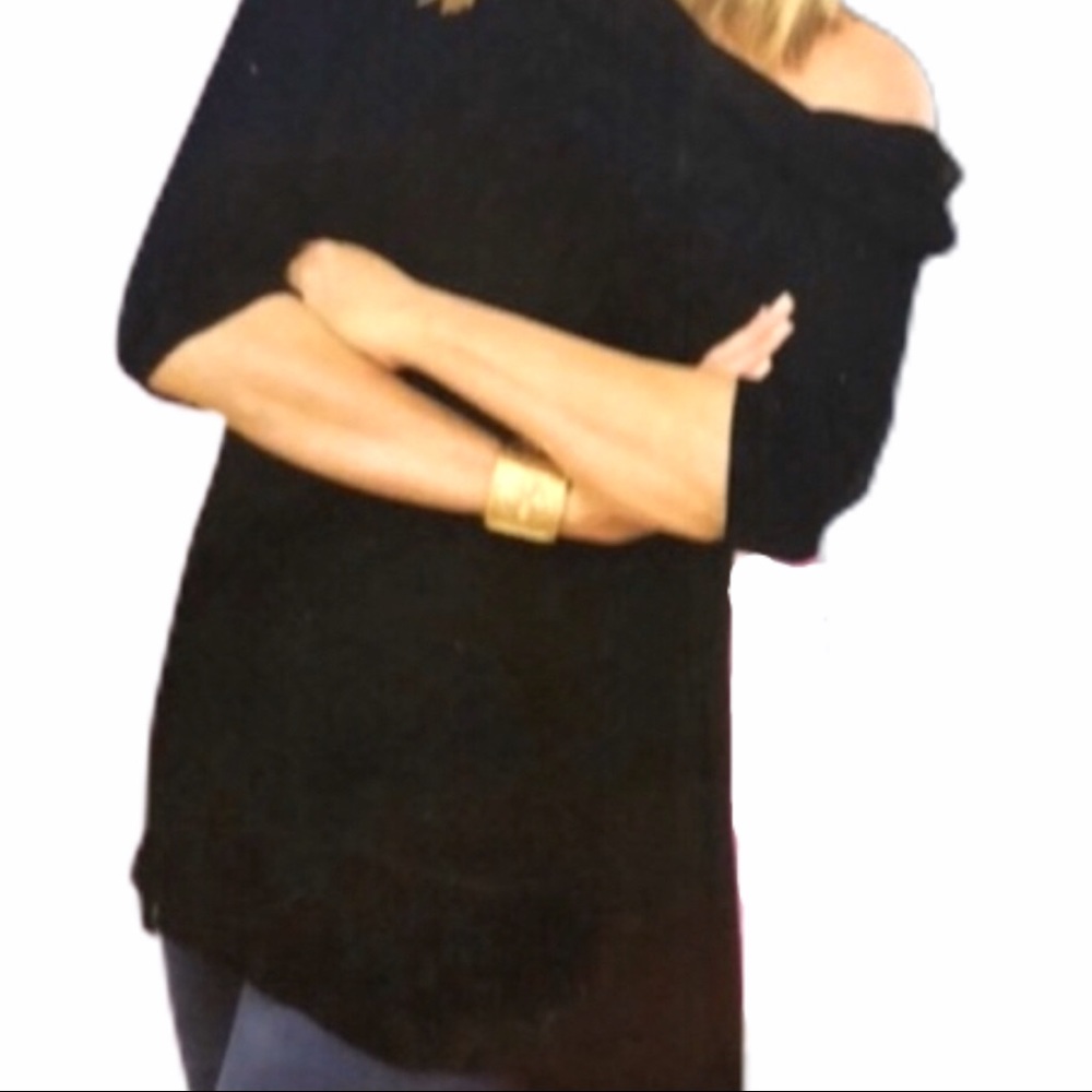 4/$25 Sale 3 way poncho Suzanne Somers Black tunic